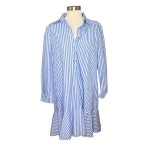 Duffield Lane Light Blue Striped Top